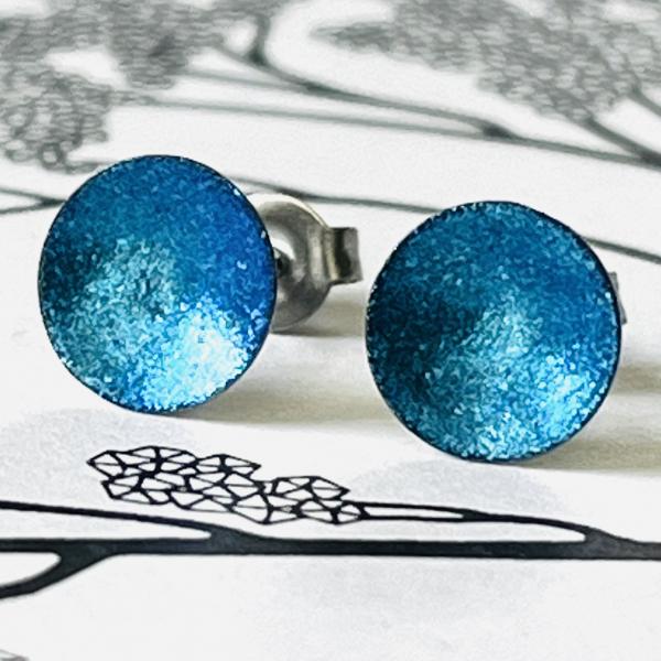 Ohrstecker metallic aqua