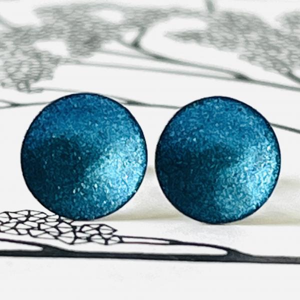 Ohrstecker metallic aqua