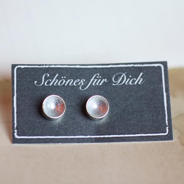 Funkel Schalen - Ohrstecker in gold silber