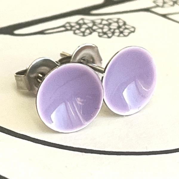 little Stud Earrings -lilac
