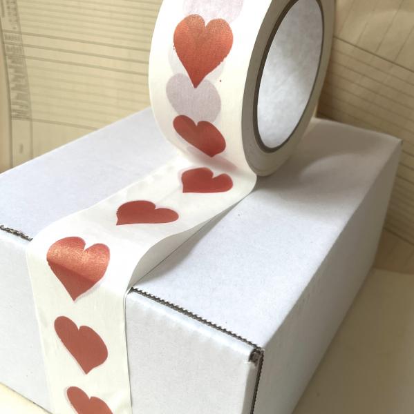 Packband - Papierklebeband mit Herz - für romantische Geschenke