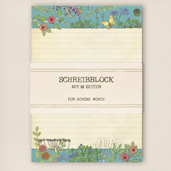 A5 Schreibblock - Blumenwiese