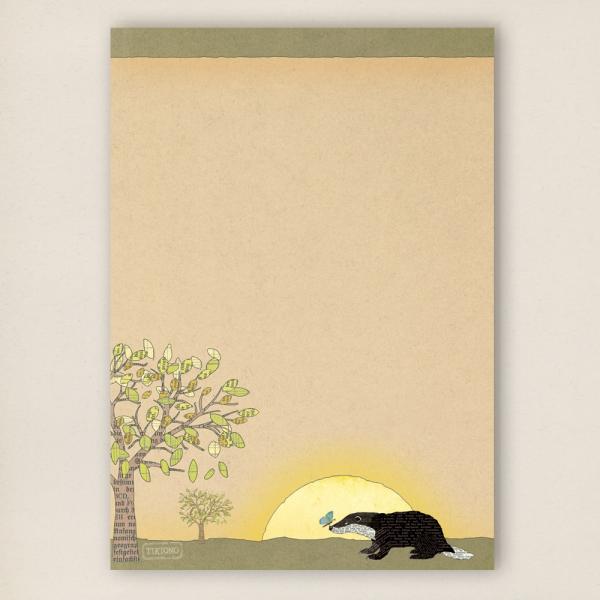 stationery - Writing pad - badger