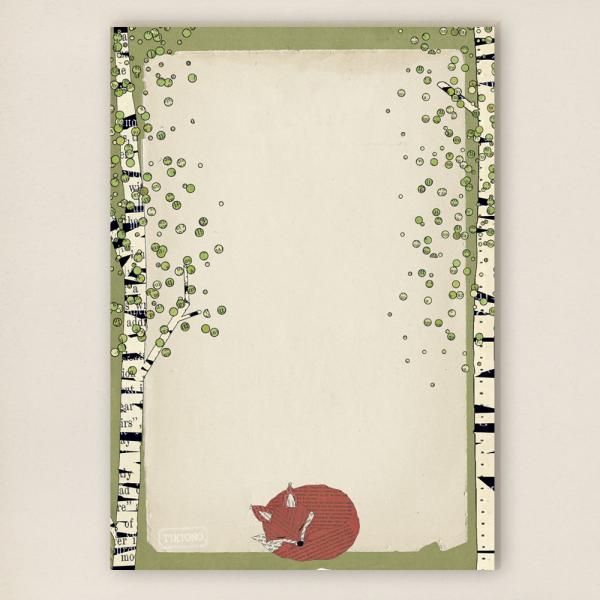 stationery - Writing pad - badger - Kopie
