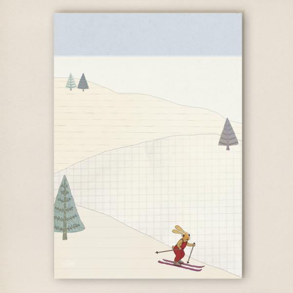 A5 Schreibblock - Schneehase