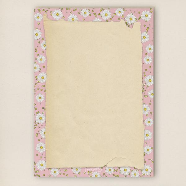 A5 Schreibblock - Gänseblümchen