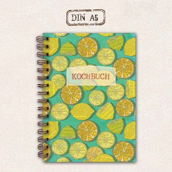 Rezeptbuch - Kochbuch mit Zitronen