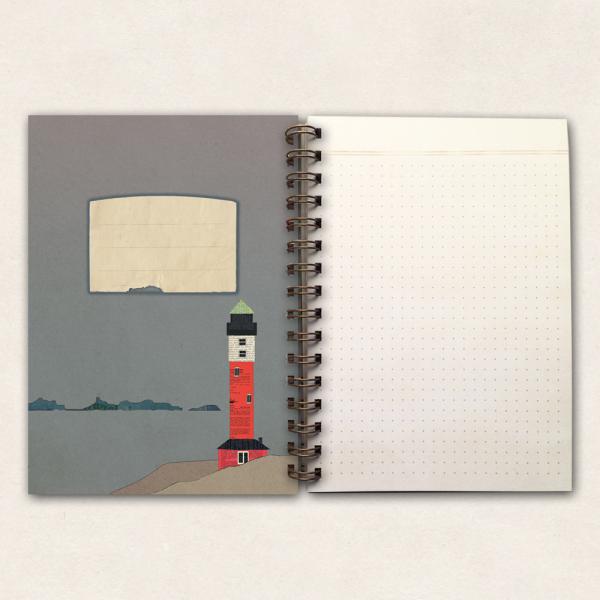 thick notebook - Lighthouse