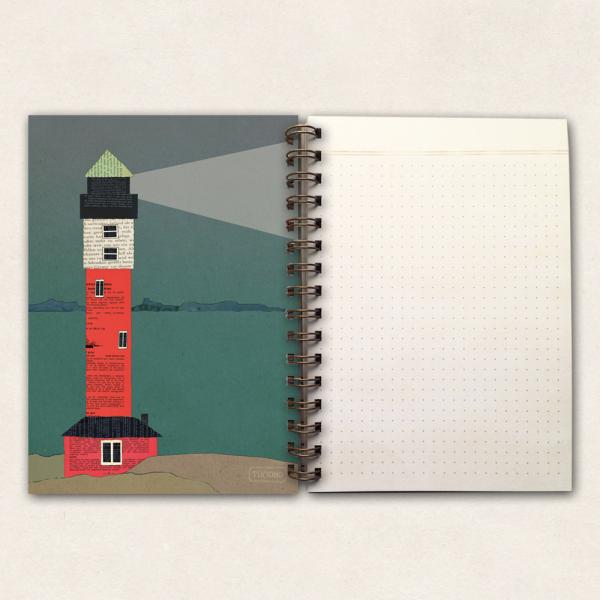 thick notebook - Lighthouse - Kopie