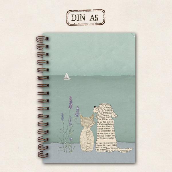 fettes Notizbuch - Hund & Katze