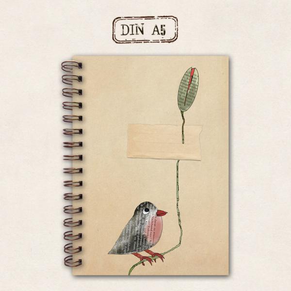 fettes Notizbuch - Rotkehlchen
