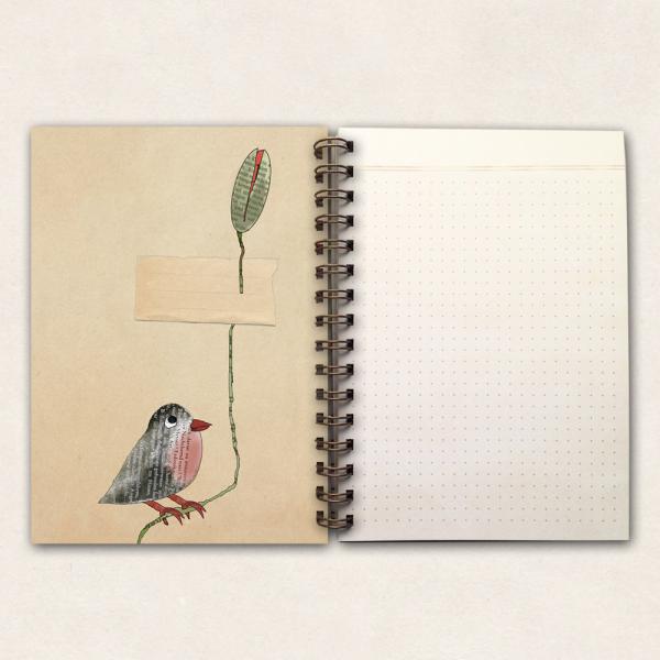 fettes Notizbuch - Mohn