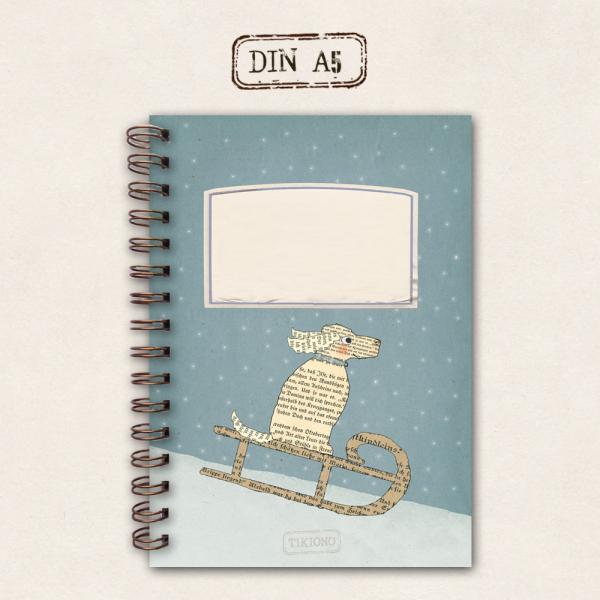 fat notebook - sled dog
