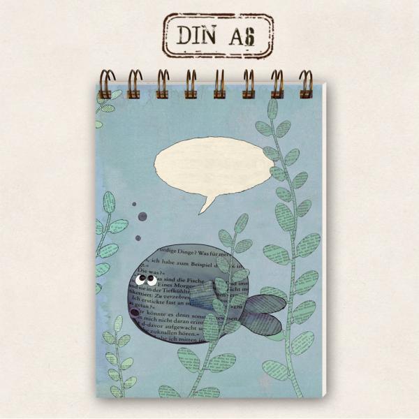 Skizzenblock Notizbuch DIN A6 - Wal