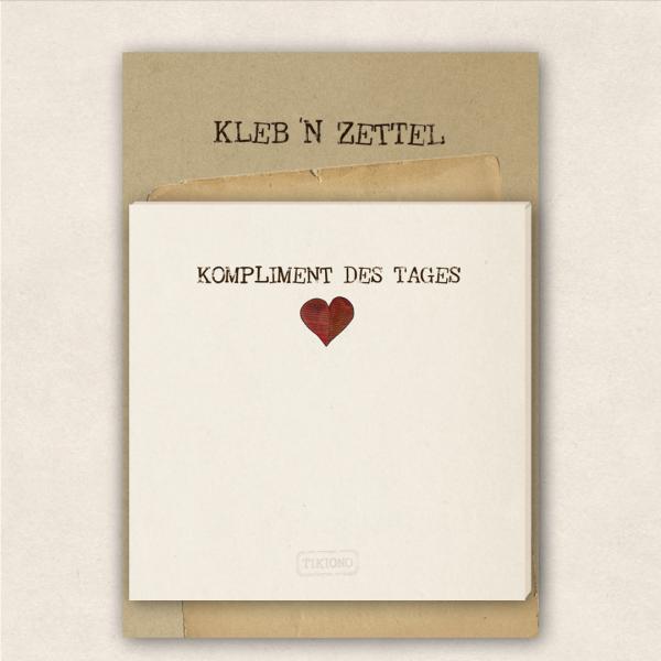 Haftnotizblock Kompliment