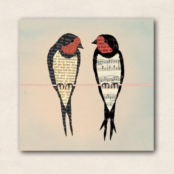 Kühlschrankmagnet mit Rauchschwalben