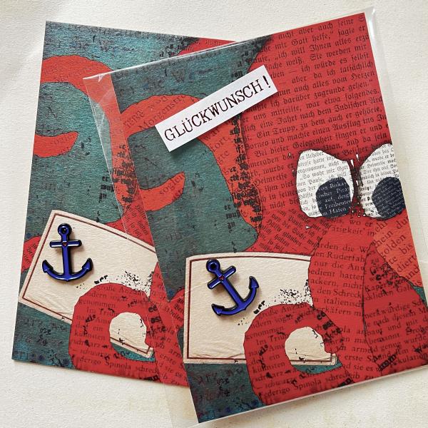 Anchor – Enamel Pin on Large Card