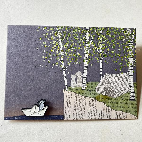 Boat – Enamel Pin on Large Card