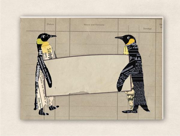 fette Karte - Pinguine